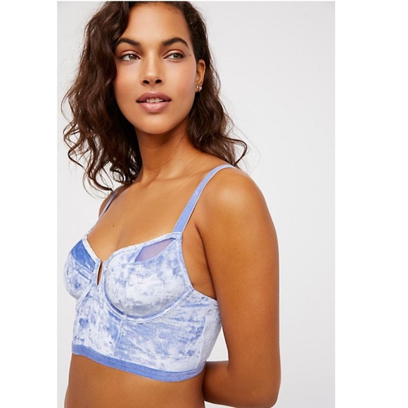 NWT Free People Crushed Velvet Bra - Picture 3 of 5
